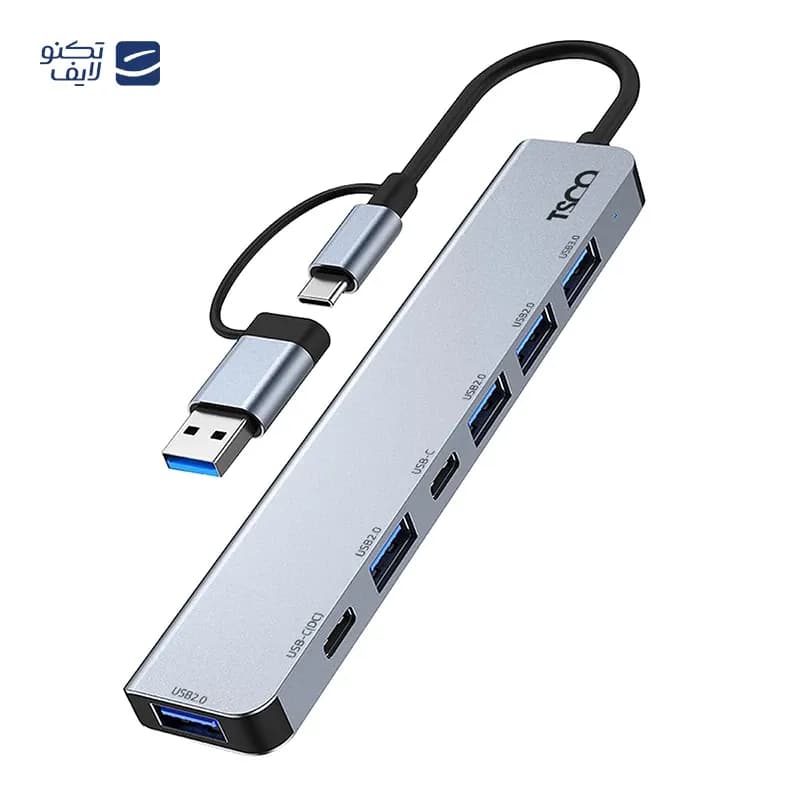 هاب 7 پورت USB A + Type C تسکو مدل THU 1148