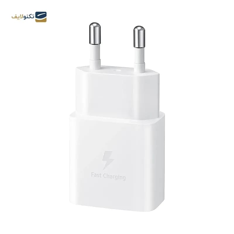 آداپتور شارژ سریع اصلی دو شاخه بدون تبدیل سامسونگ 5 ولت 2 آمپر - توان 15 وات