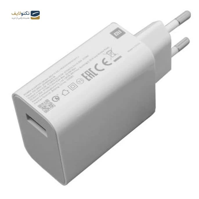 آداپتور شارژ اصلی بدون تبدیل شیائومی 5 ولت 3 آمپر - توان 33 وات، تصویر ۱ از ۱