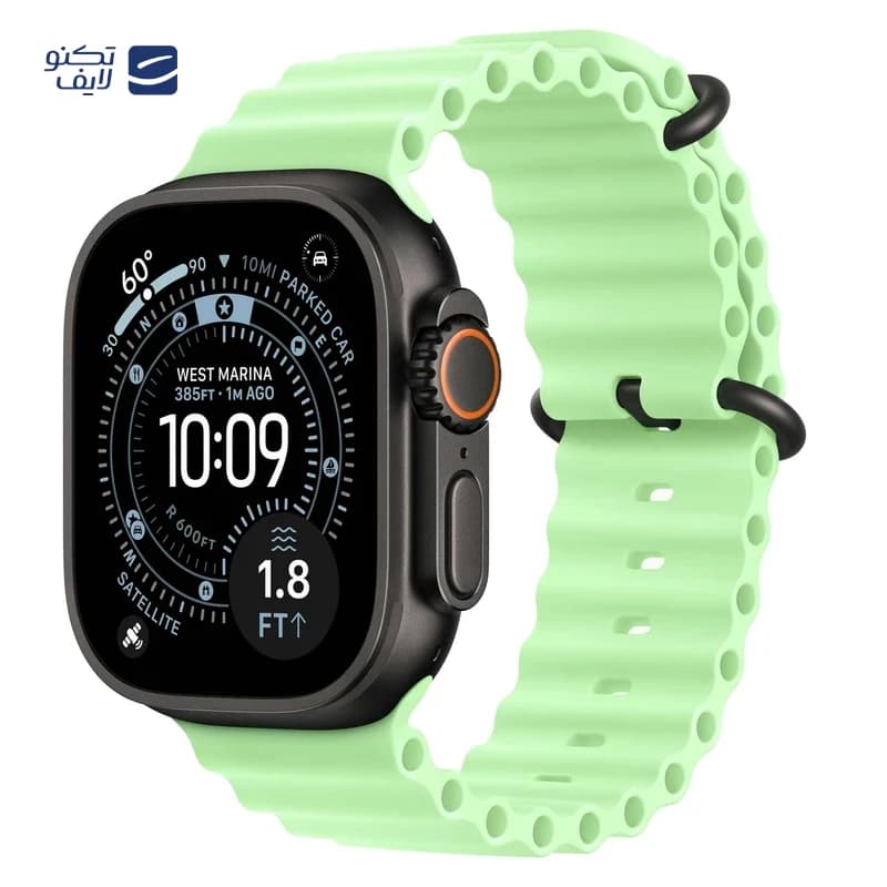 اپل واچ Ultra 3 مدل 49 میلی متری Natural Titanium Case با بند Ocean، تصویر ۱ از ۱