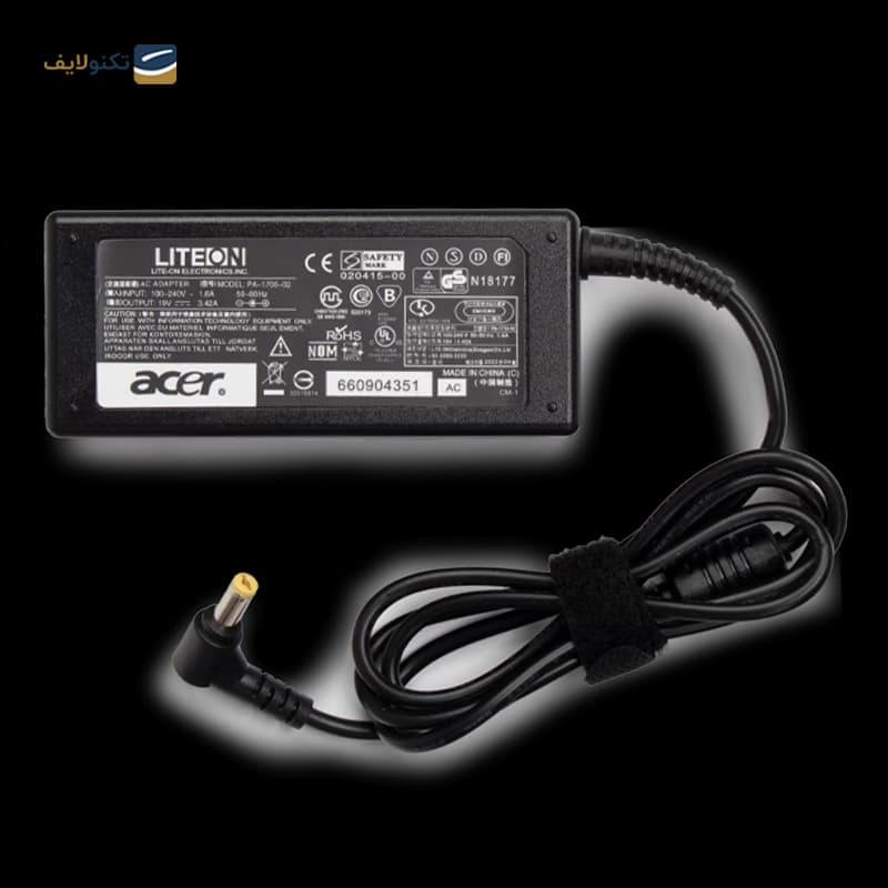 شارژر لپ تاپ ایسر 19 ولت 3.42 آمپر مدل PA-1700-02، تصویر ۱ از ۱