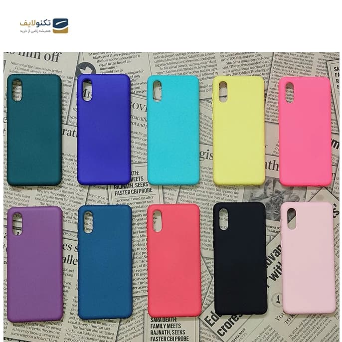 کاور سیلیکونی مناسب برای گوشی موبایل سامسونگ Galaxy A02، تصویر ۱ از ۱