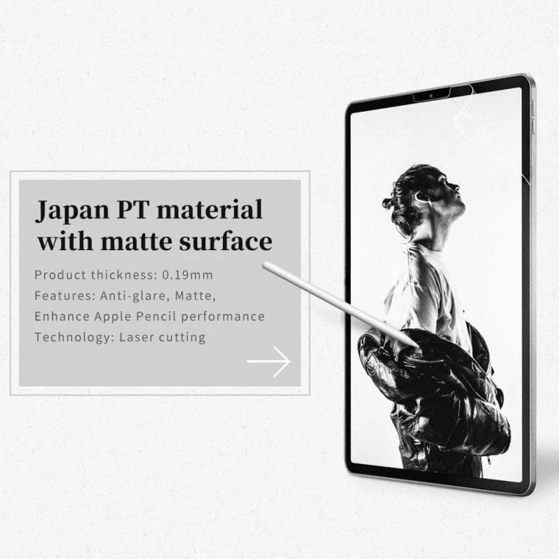 گلس تبلت اپل iPad Pro 12.9 (2021)/iPad Pro 12.9 (2020)/iPad Pro 12.9 (2018) نیلکین مدل AG Paper-like، تصویر ۱ از ۱